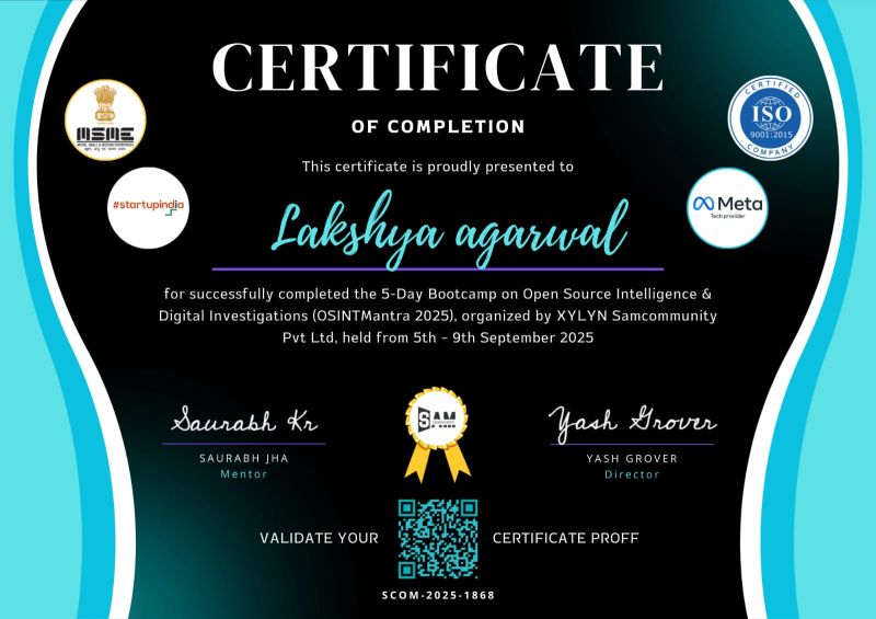 OSINT Bootcamp Certification